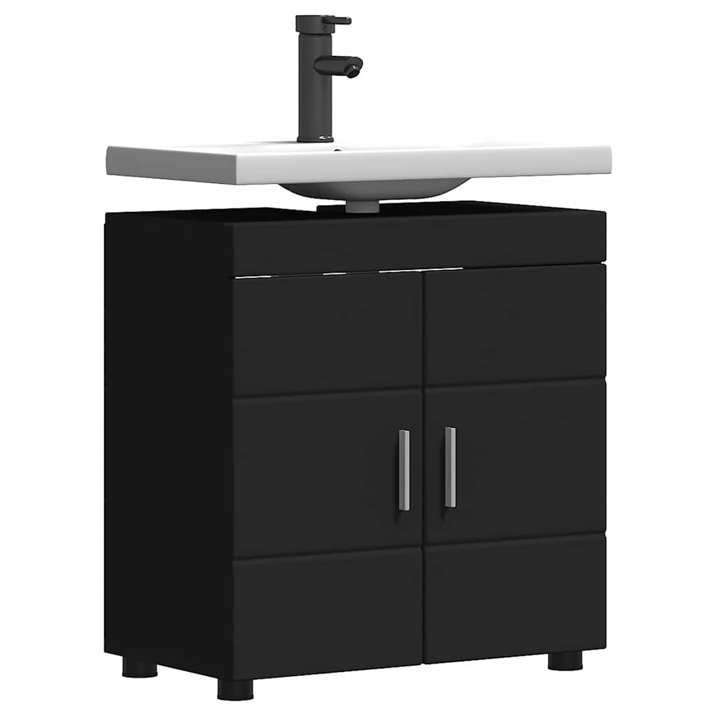 Bad vaskeskap TULUM Svart 60 x 34 x 63 cm Konstruert tre
