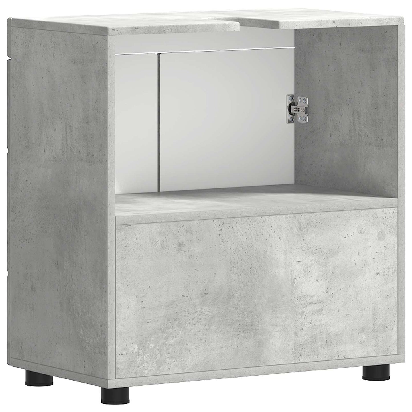 Baderomsskapsett TULUM Betonggrå 60 x 34 x 63 cm Konstruert tre