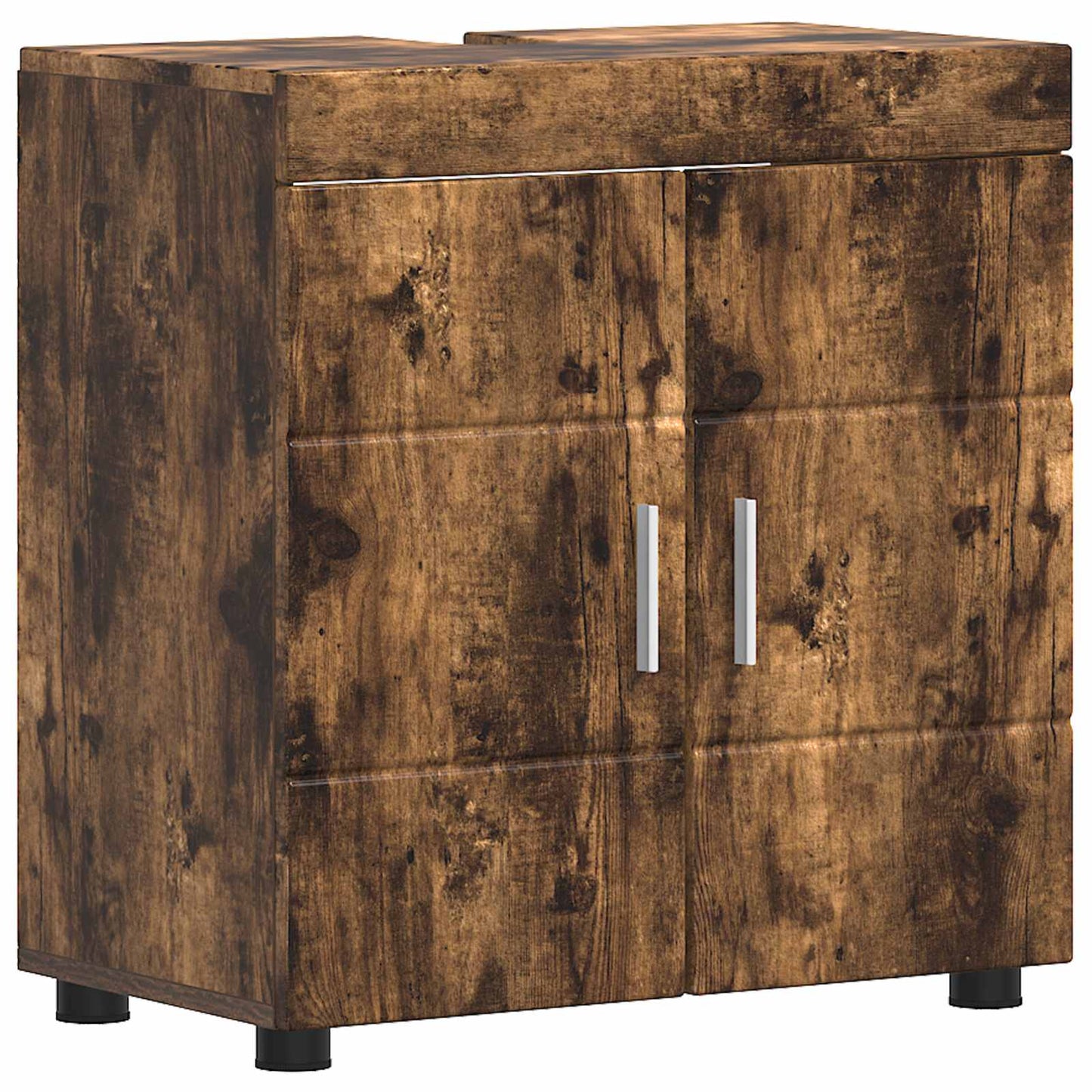 Baderomsskapsett TULUM Røkt eik 60 x 34 x 63 cm Konstruert tre