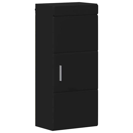 Baderom veggskap TULUM Svart 37 x 24,5 x 86 cm Konstruert tre