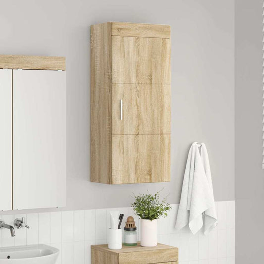 Baderom veggskap med hylle TULUM Sonoma eik 37 x 24,5 x 86 cm