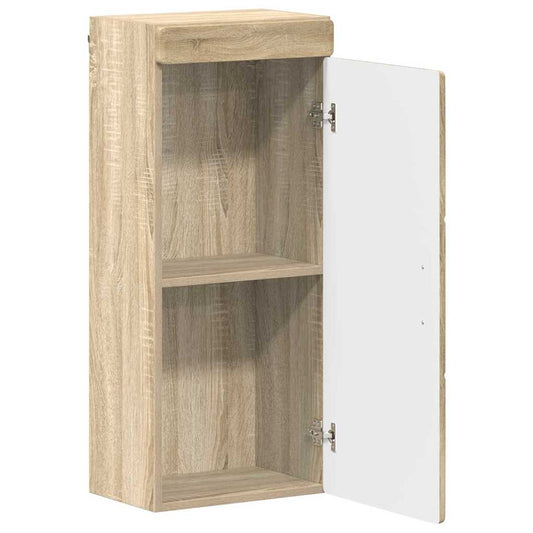 Baderom veggskap med hylle TULUM Sonoma eik 37 x 24,5 x 86 cm