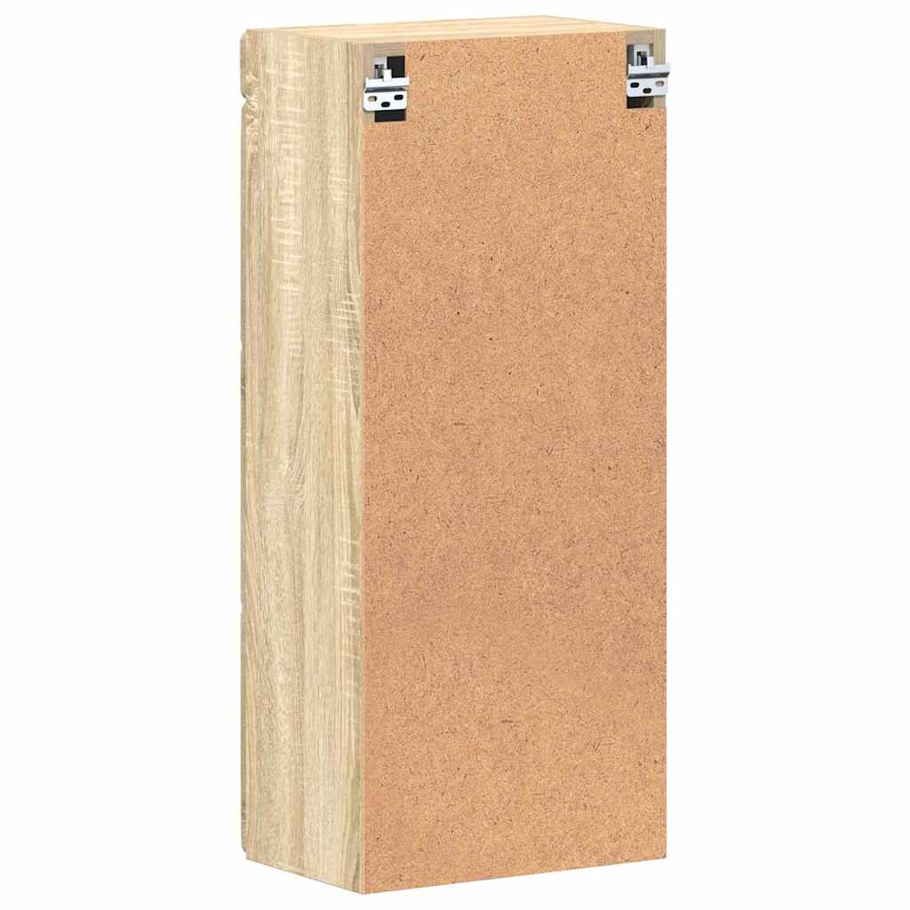 Baderom veggskap med hylle TULUM Sonoma eik 37 x 24,5 x 86 cm