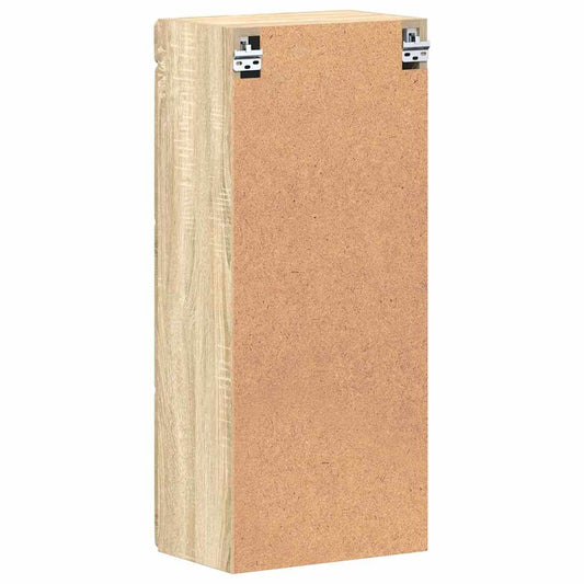 Baderom veggskap med hylle TULUM Sonoma eik 37 x 24,5 x 86 cm