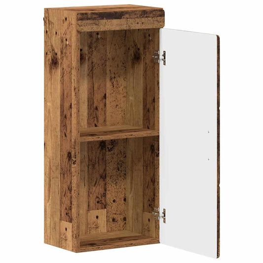 Baderom veggskap med hylle TULUM Gammelt tre 37 x 24,5 x 86 cm