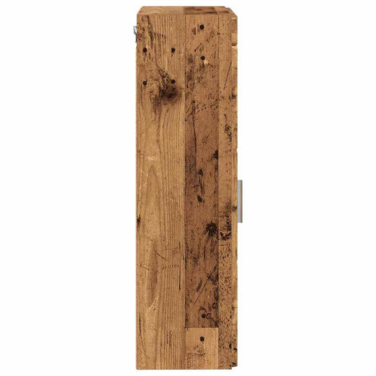 Baderom veggskap med hylle TULUM Gammelt tre 37 x 24,5 x 86 cm