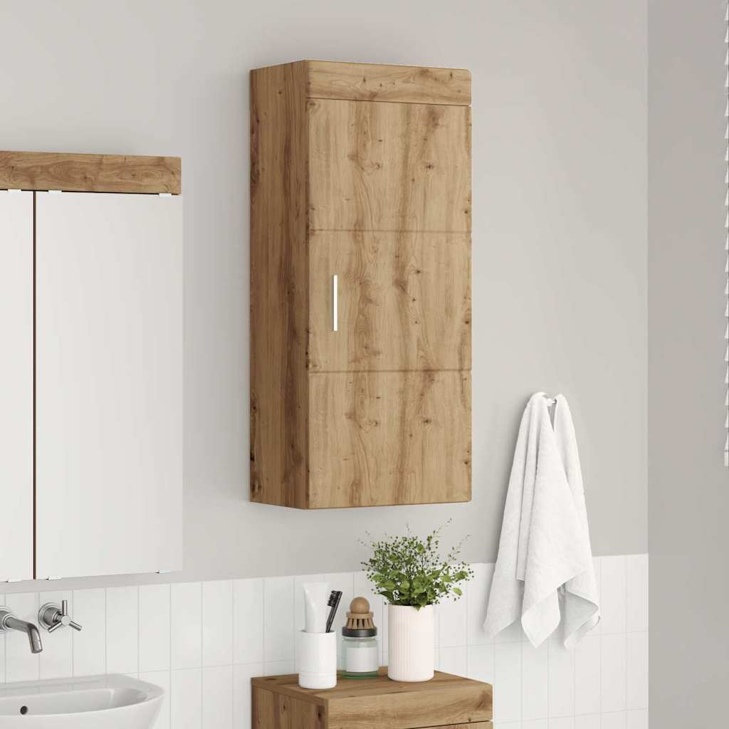 Baderom veggskap med hylle TULUM Artisan Eik 37 x 24,5 x 86 cm