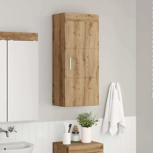 Baderom veggskap med hylle TULUM Artisan Eik 37 x 24,5 x 86 cm