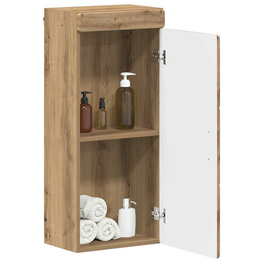 Baderom veggskap med hylle TULUM Artisan Eik 37 x 24,5 x 86 cm