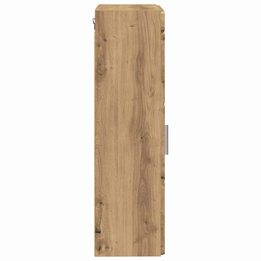 Baderom veggskap med hylle TULUM Artisan Eik 37 x 24,5 x 86 cm