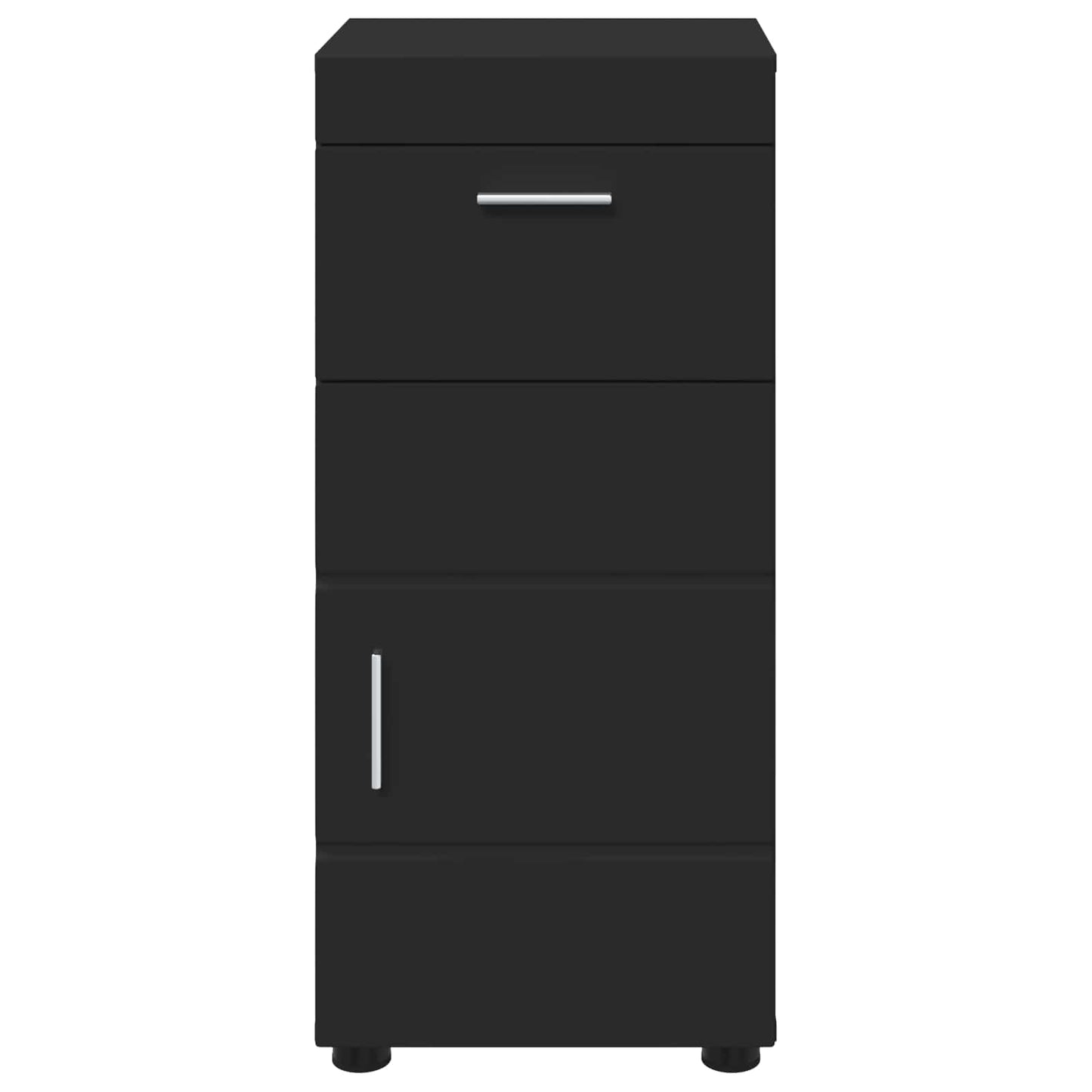 Baderomsskapsett TULUM Svart 37 x 31,5 x 82 cm Konstruert tre