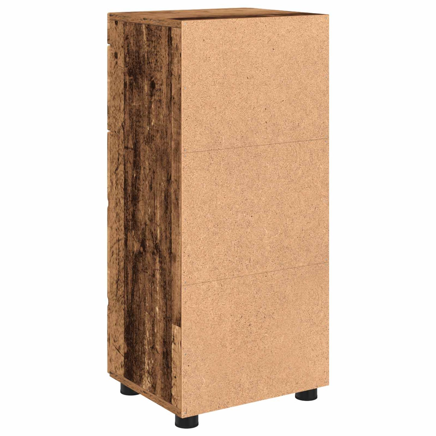Baderomsskapsett med skuff TULUM Gammelt tre 37 x 31,5 x 82 cm