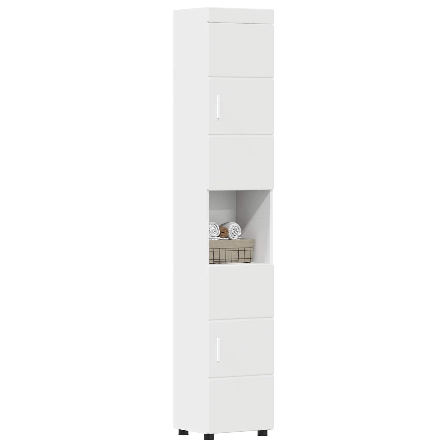Baderomsskapsett TULUM Hvit 37 x 31,5 x 203 cm Konstruert tre