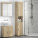 Baderomsskapsett TULUM Sonoma eik 37 x 31,5 x 203 cm