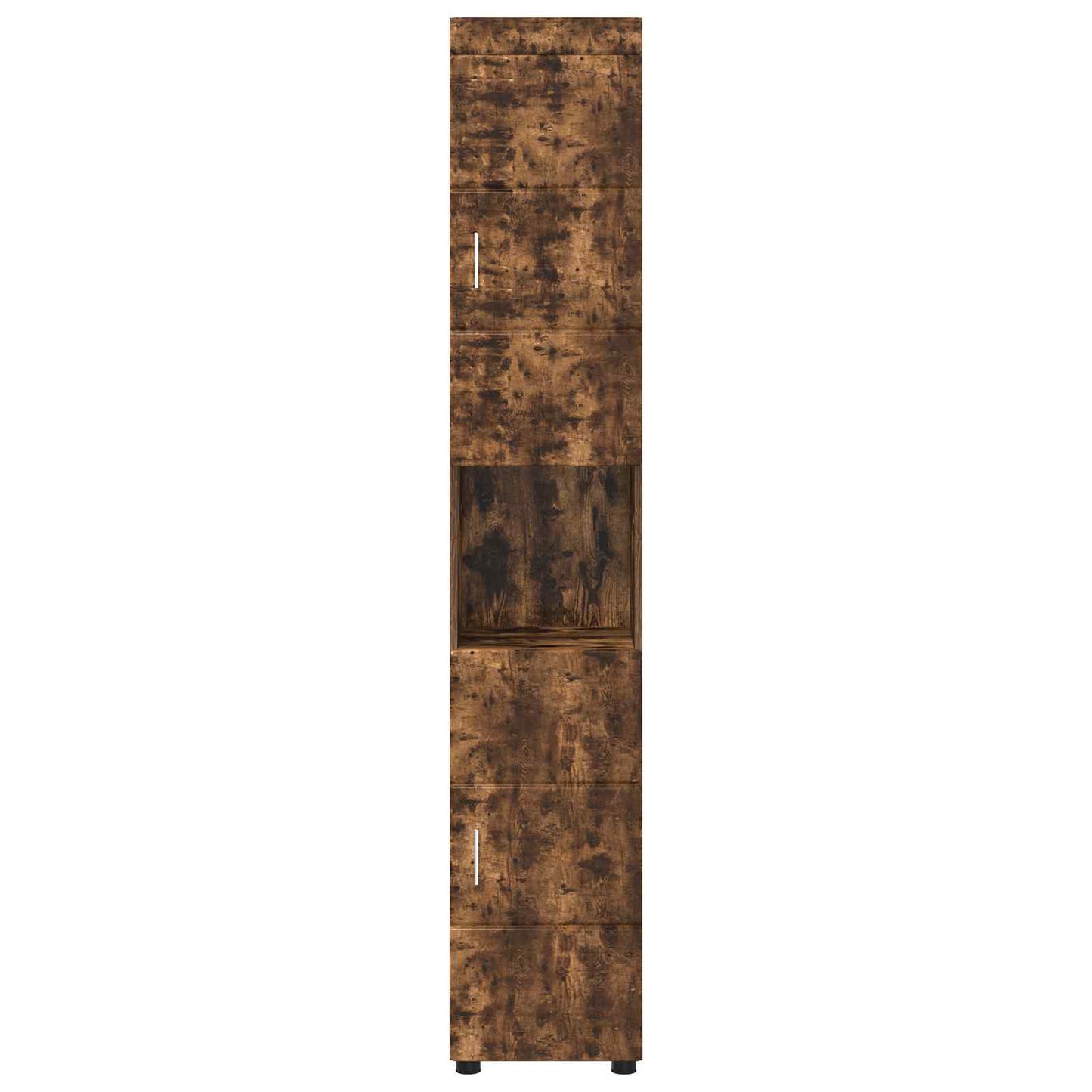Baderomsskapsett med lagring TULUM Røkt eik 37 x 31,5 x 203 cm