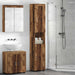 Baderomsskapsett TULUM Gammelt tre 37 x 31,5 x 203 cm