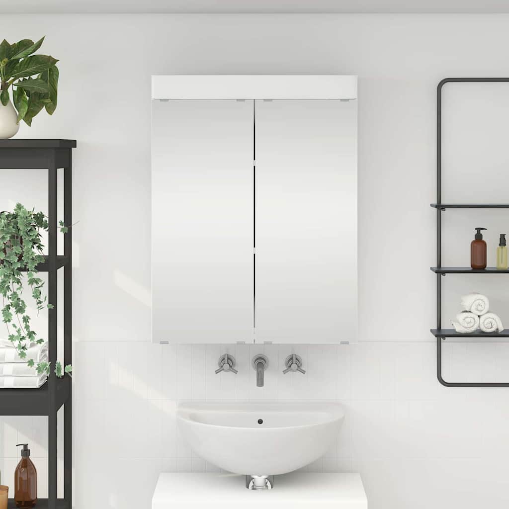 Baderomsspeilskap TULUM Hvit 60 x 16,5 x 78 cm Konstruert tre