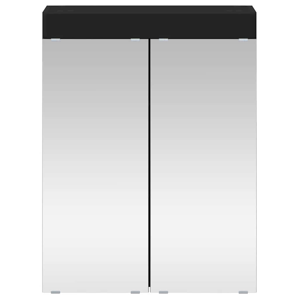 Baderomsspeilskap TULUM Svart 60 x 16,5 x 78 cm Konstruert tre