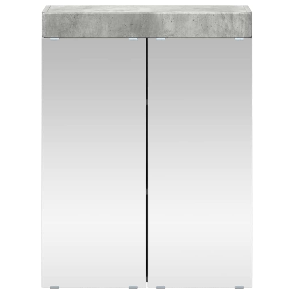 Baderomsspeilskap med hylle TULUM Betonggrå 60 x 16,5 x 78 cm