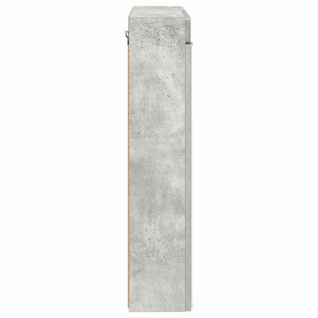 Baderomsspeilskap med hylle TULUM Betonggrå 60 x 16,5 x 78 cm