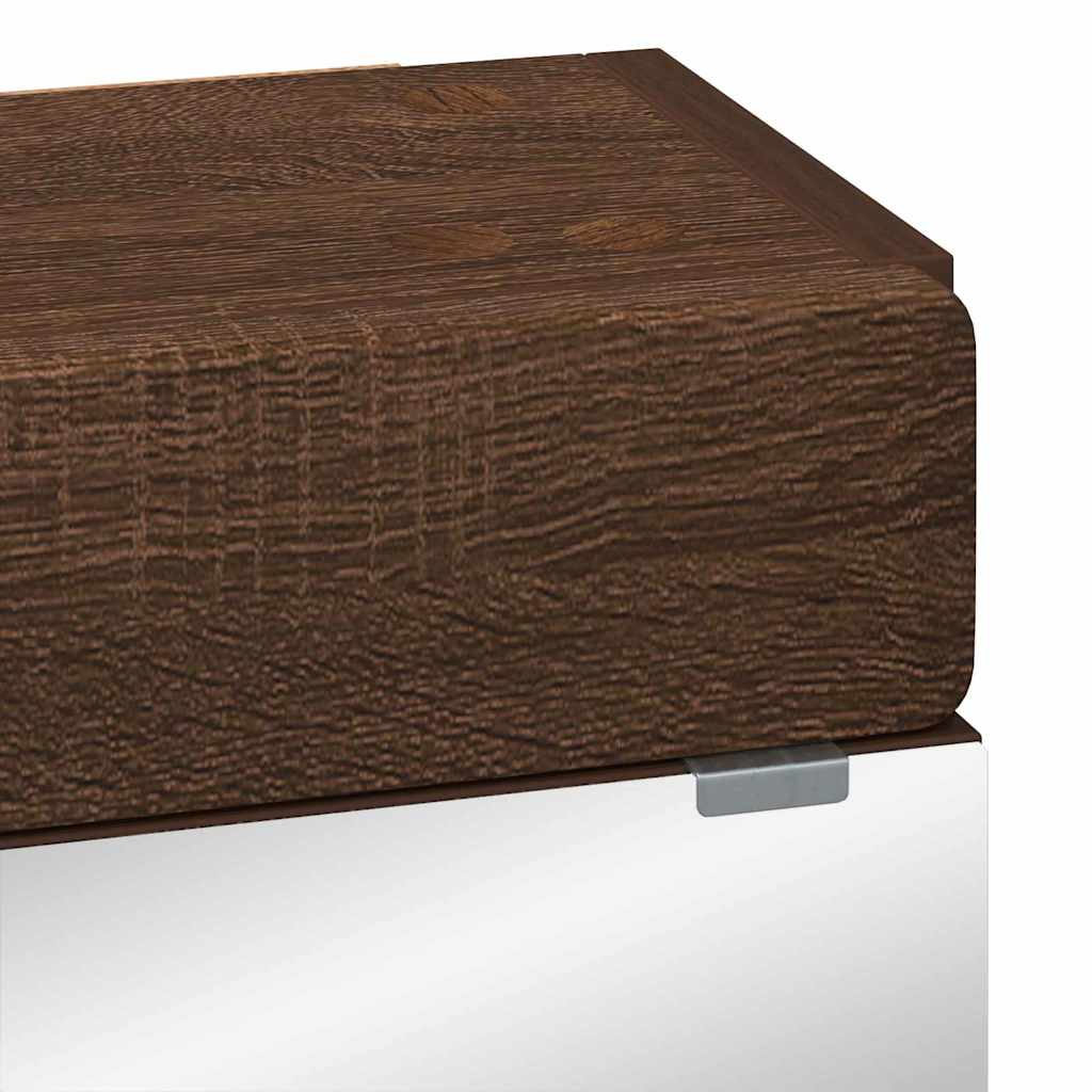 Baderomsspeilskap med hylle TULUM Brun Eik 60 x 16,5 x 78 cm