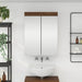 Baderomsspeilskap med hylle TULUM Brun Eik 60 x 16,5 x 78 cm