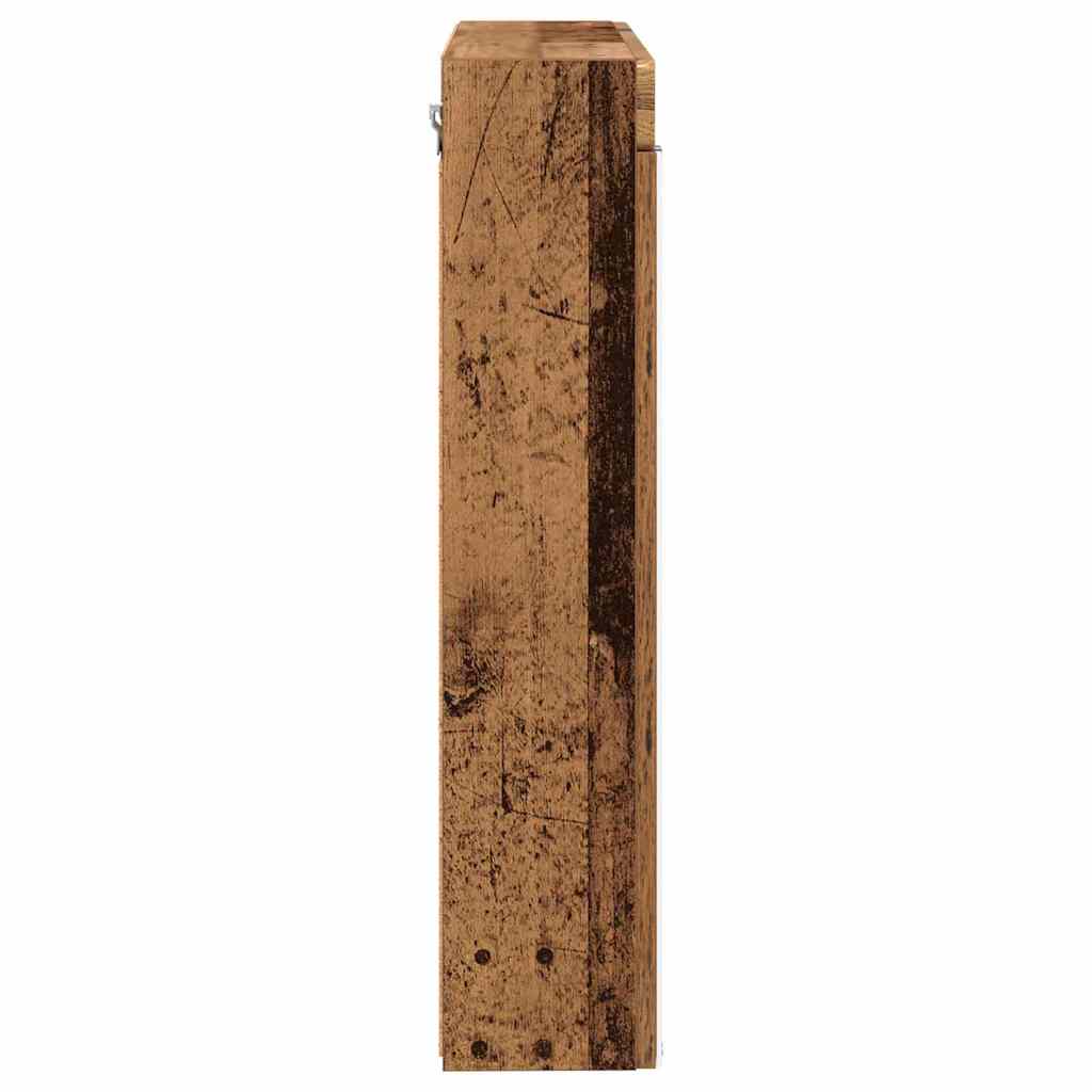 Baderomsspeilskap med hylle TULUM Gammelt tre 60 x 16,5 x 78 cm