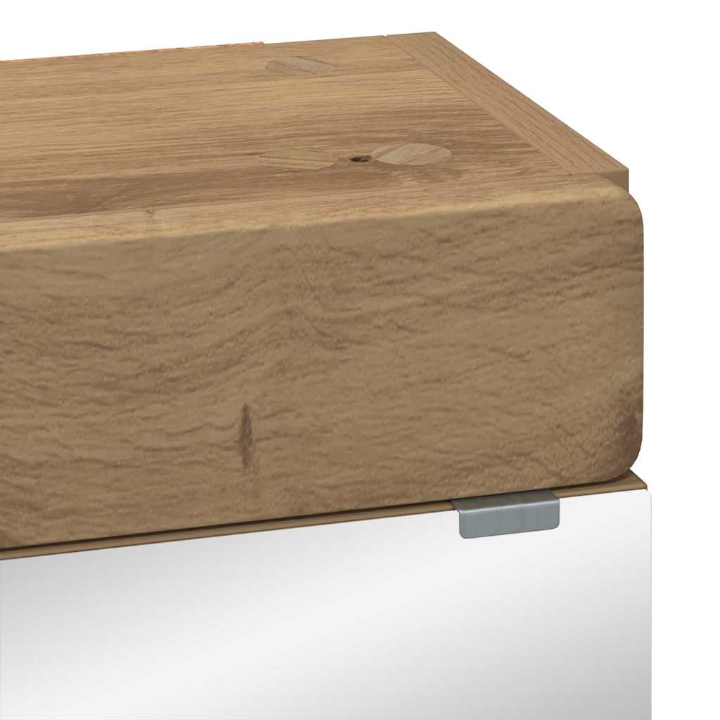 Baderomsspeilskap med hylle TULUM Artisan Eik 60 x 16,5 x 78 cm