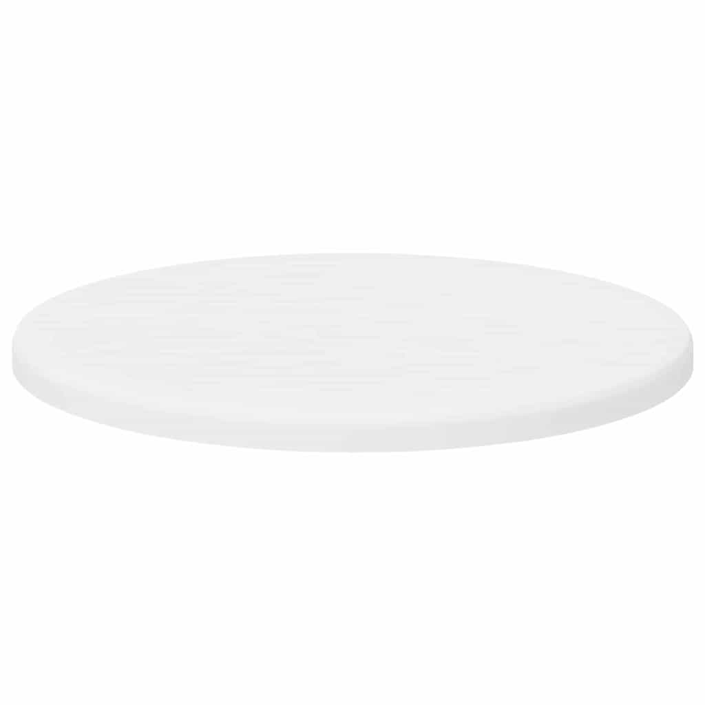 Bordplate Ø 30 x 1,5 cm Rund Konstruert tre Hvit