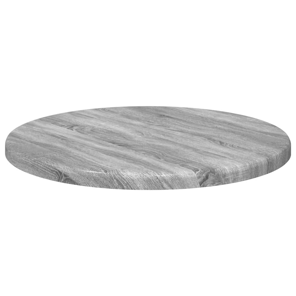 Bordplate Grå Sonoma Ø 30 x 1,5 cm Konstruert tre