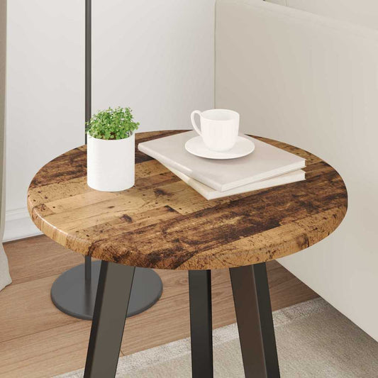 Bordplate Gammelt tre Ø 40 x 1,5 cm Konstruert tre