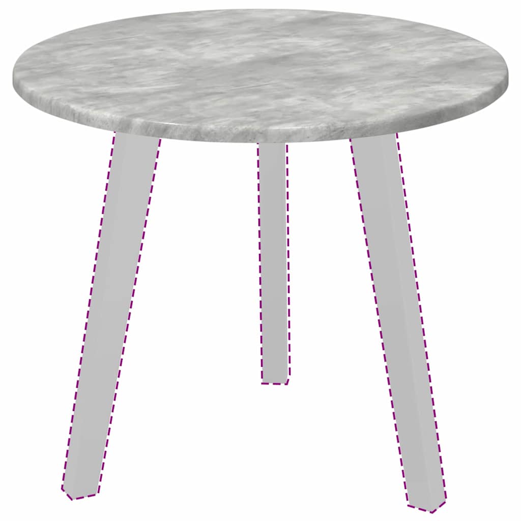 Bordplate Betonggrå Ø 50 x 1,5 cm Konstruert tre