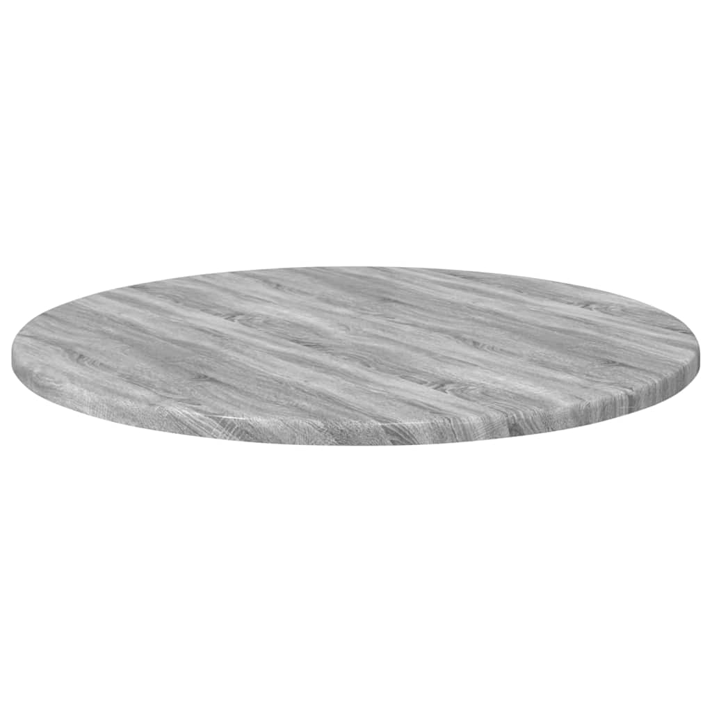 Bordplate Grå sonoma Ø 50 x 1,5 cm Konstruert tre