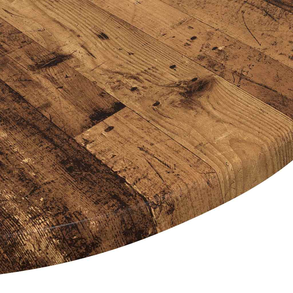 Bordplate Gammelt tre Ø 50 x 1,5 cm Konstruert tre