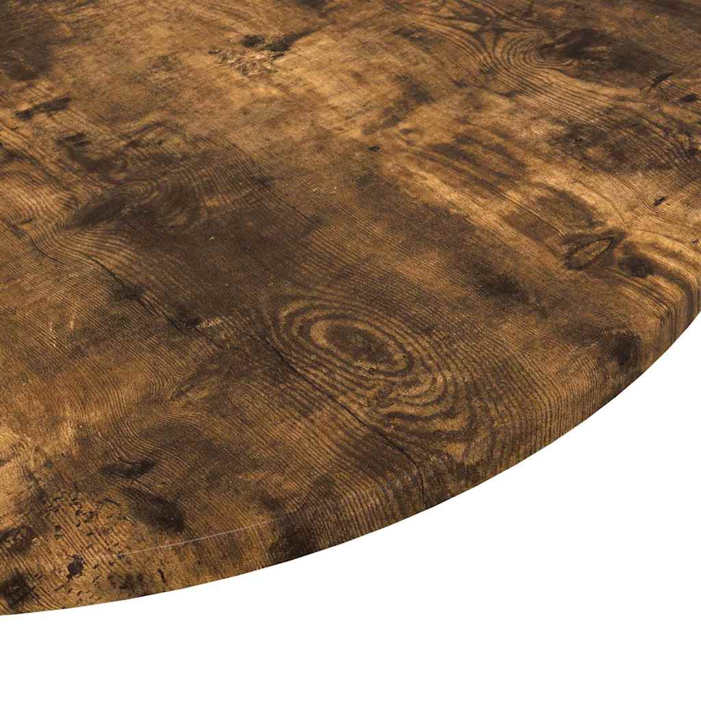 Bordplate Røkt eik Ø 60 x 1,5 cm Konstruert tre