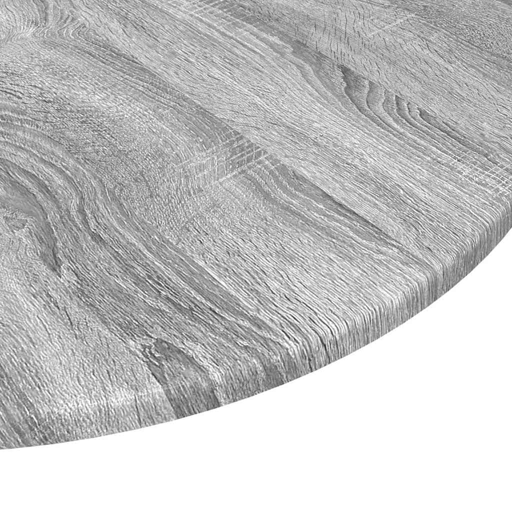 Bordplate Grå sonoma Ø 60 x 1,5 cm Konstruert tre
