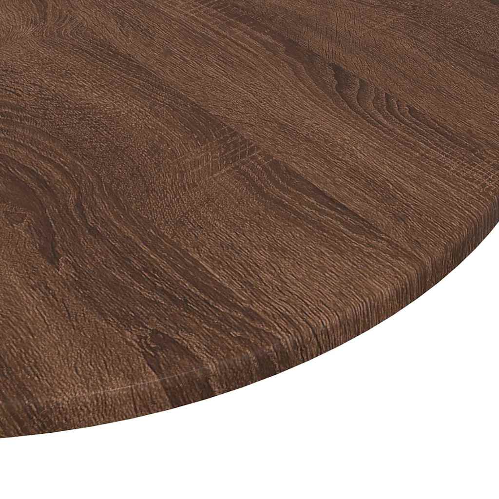 Bordplate brun eik Ø 70 x 1,5 cm Konstruert tre