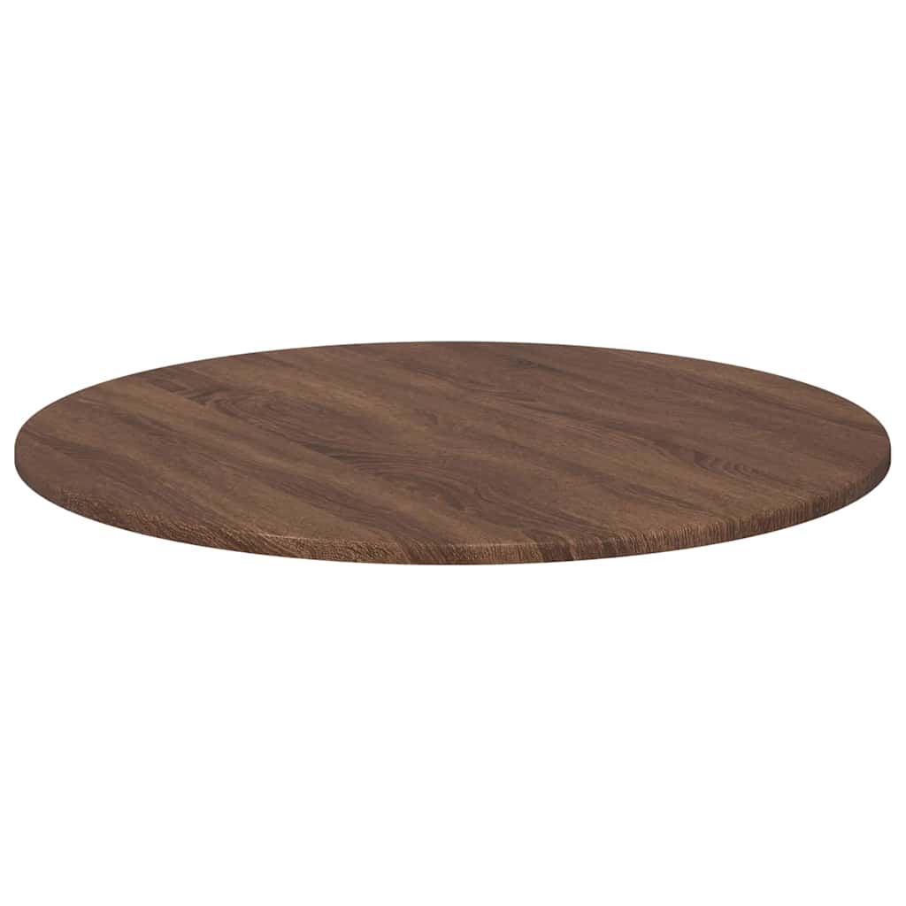Bordplate brun eik Ø 70 x 1,5 cm Konstruert tre