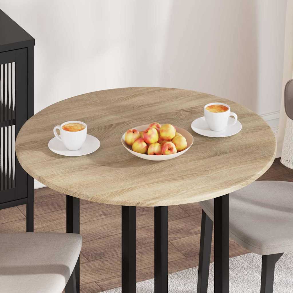 Bordplate Sonoma eik Ø 80 x 1,5 cm Konstruert tre