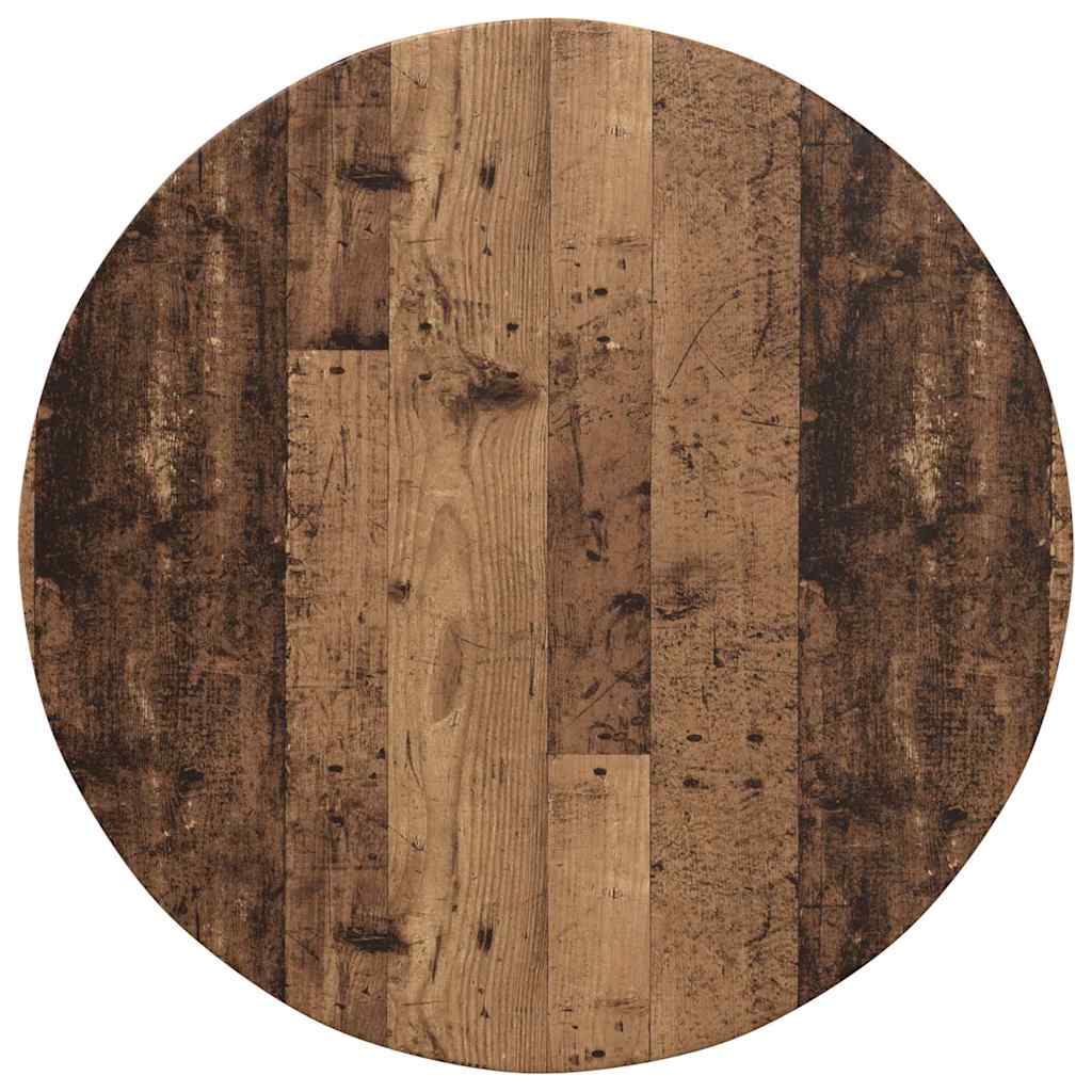 Bordplate Gammelt tre Ø 80 x 1,5 cm Konstruert tre