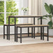 Spisebenk Sonoma eik 100 x 32,5 x 48,5 cm