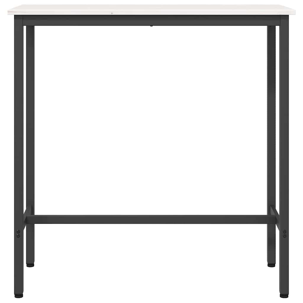 bord Hvit 100 x 40 x 101 cm Konstruksjonsvirke og stål