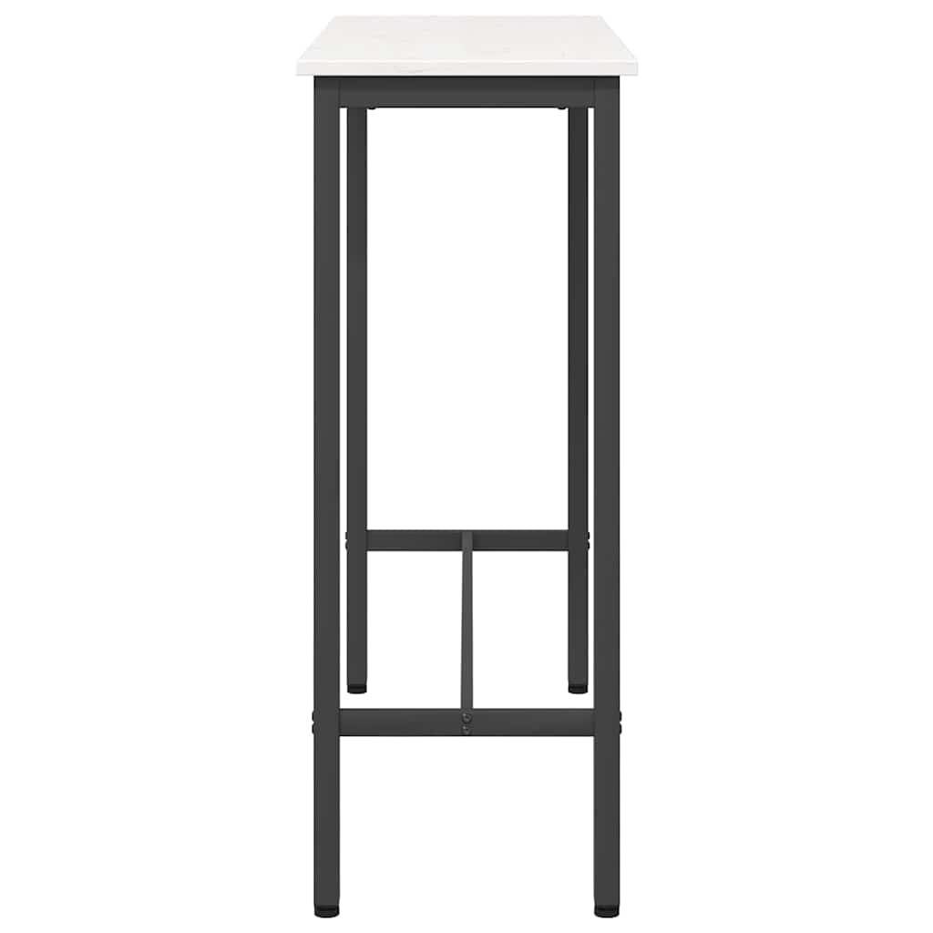 bord Hvit 100 x 40 x 101 cm Konstruksjonsvirke og stål