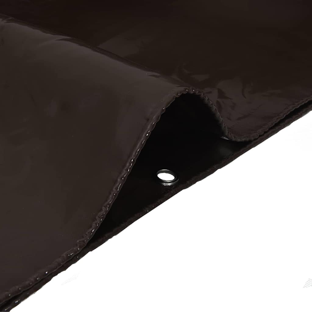 Presenning 650g / m² Brun 3 x 5 m Lerret med PVC-belegg