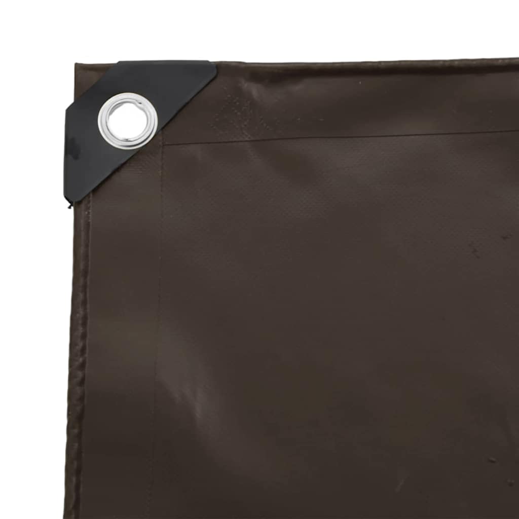 Presenning 650g / m² Brun 1,5 x 6 m Lerret med PVC-belegg
