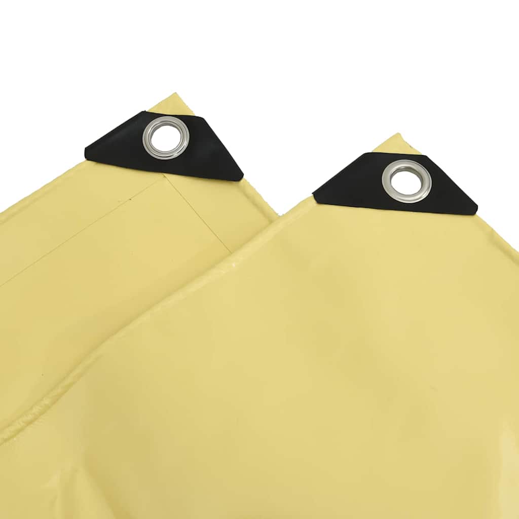 Presenning 650g / m² Beige 5 x 5 m Lerret med PVC-belegg