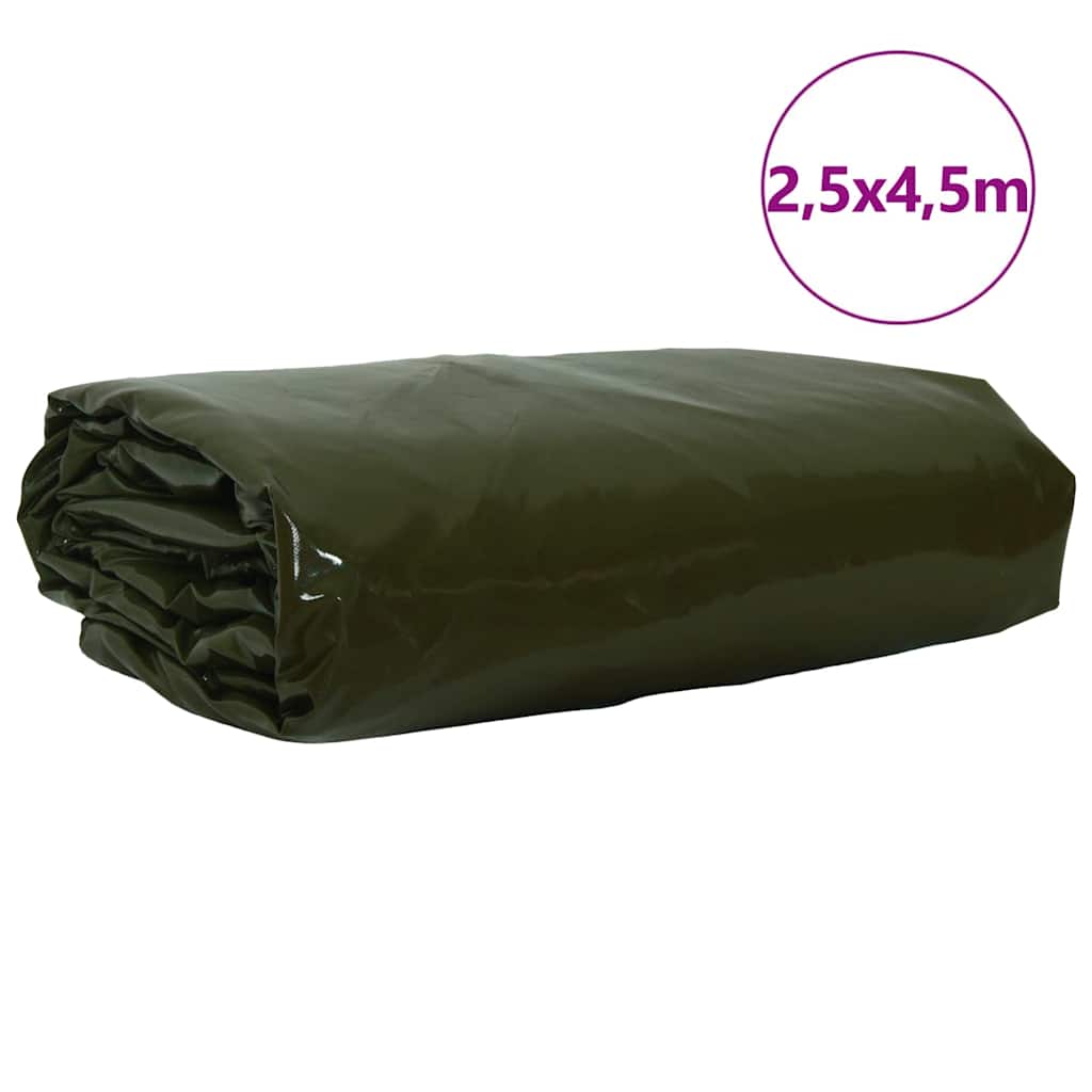 Presenning 650g / m² Olivengrønn 2,5 x 4,5 m