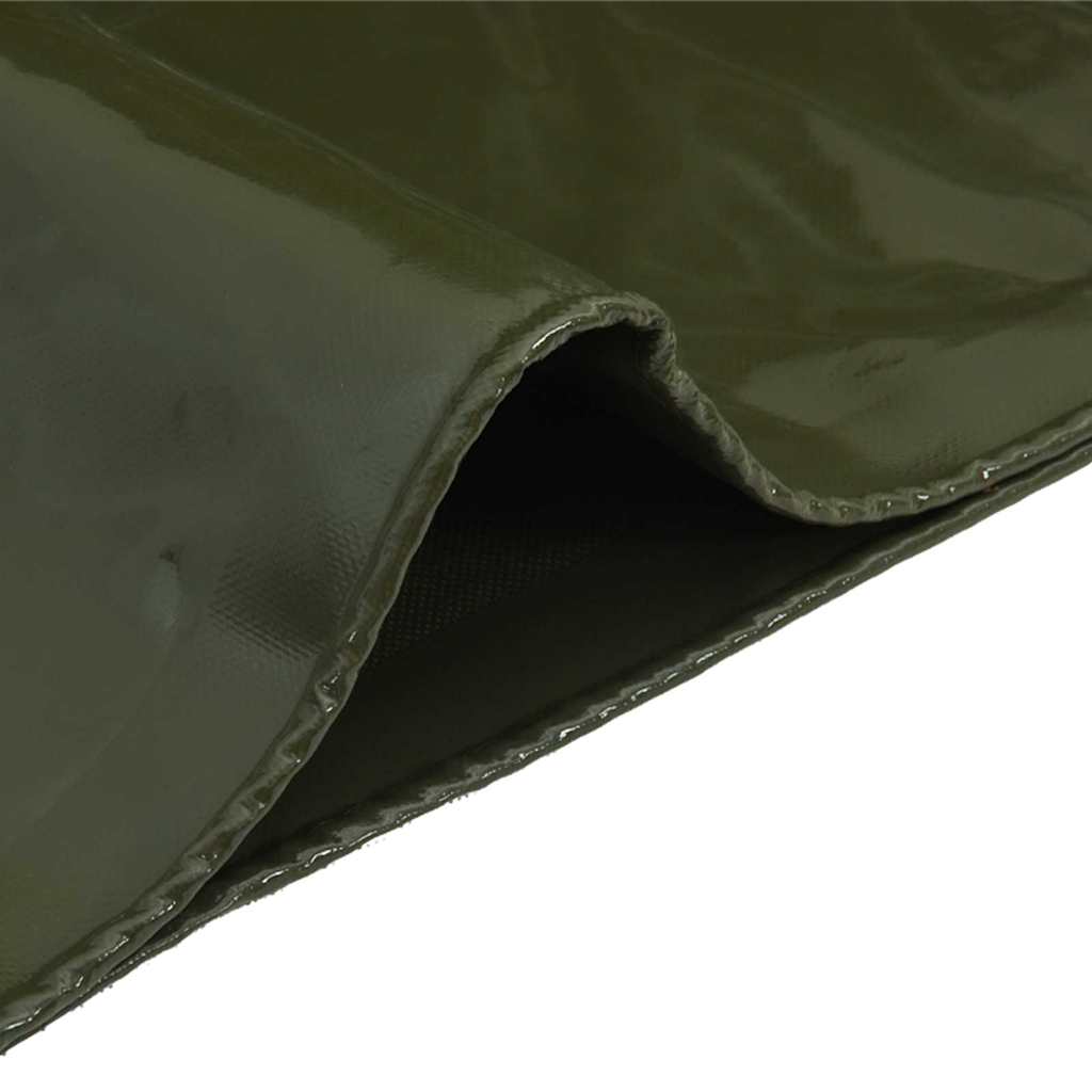 Presenning 650g / m² Olivengrønn 5 x 7 m Lerret med PVC-belegg