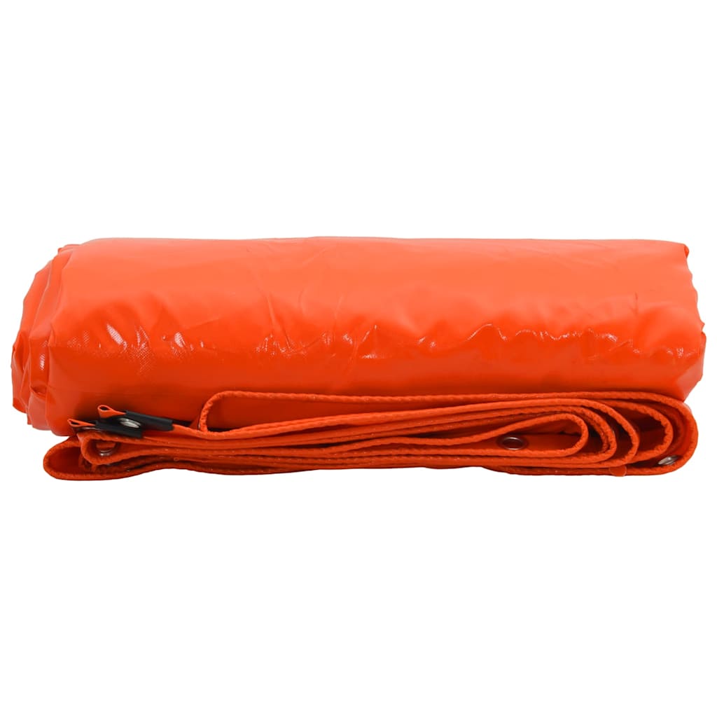Presenning 650g / m² Oransje 3,5 x 5 m Lerret med PVC-belegg