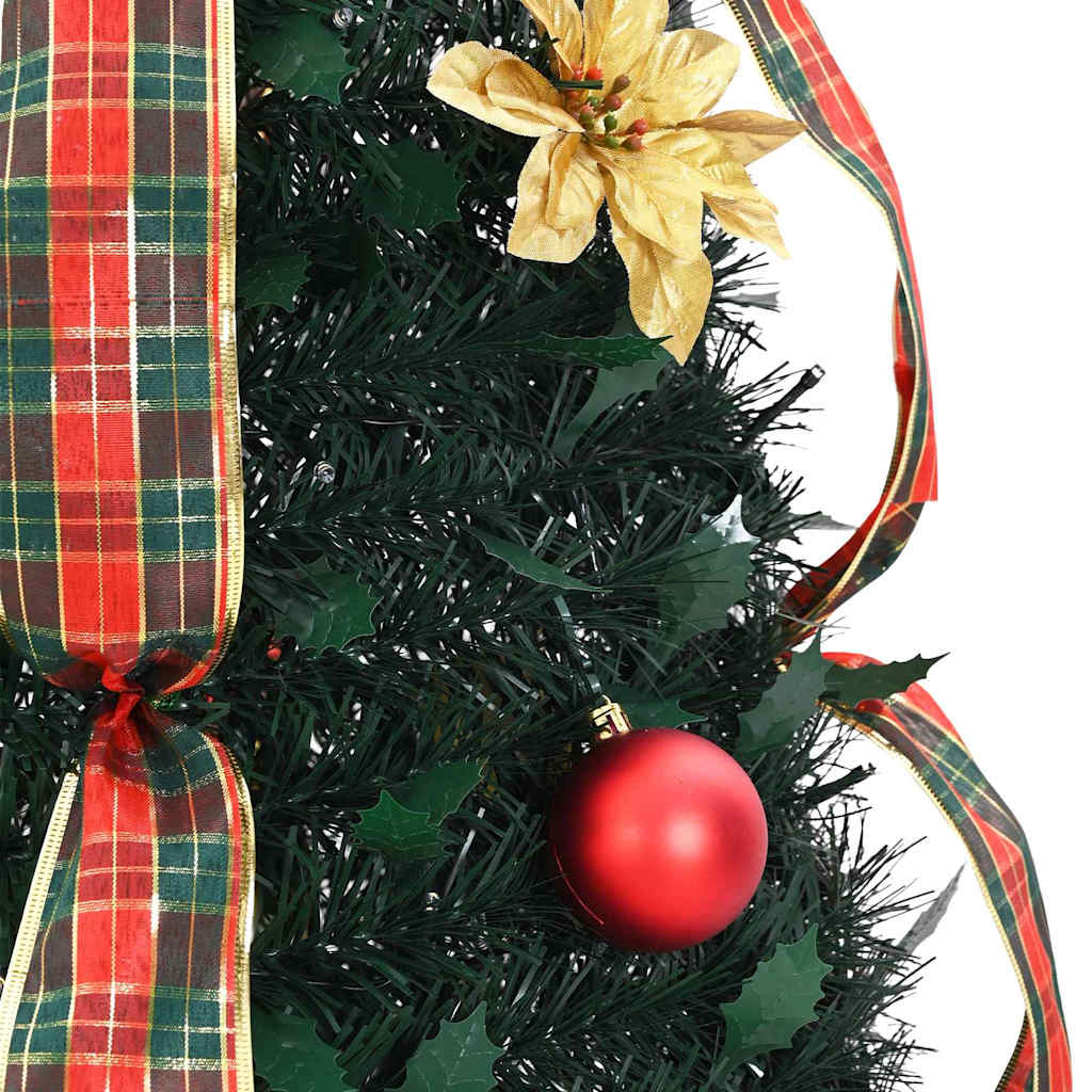 Kunstig juletre med 50 LED med stativ grønn 125 cm PVC